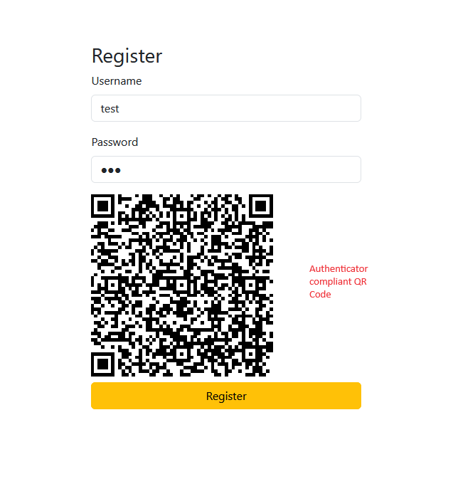 qr code after register